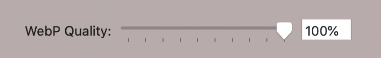 WebP export quality settings in Sketch